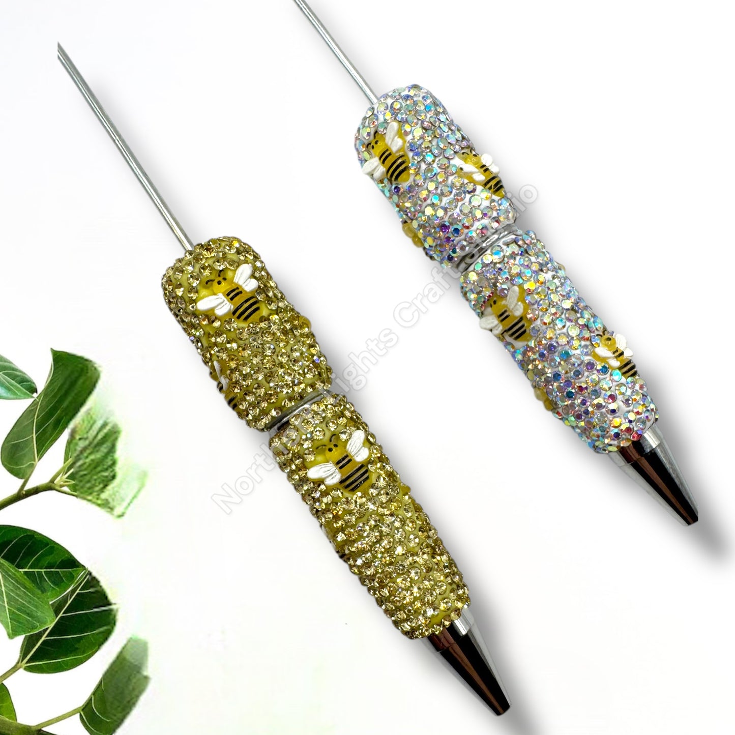 Beadable Bee Rhinestone Pens