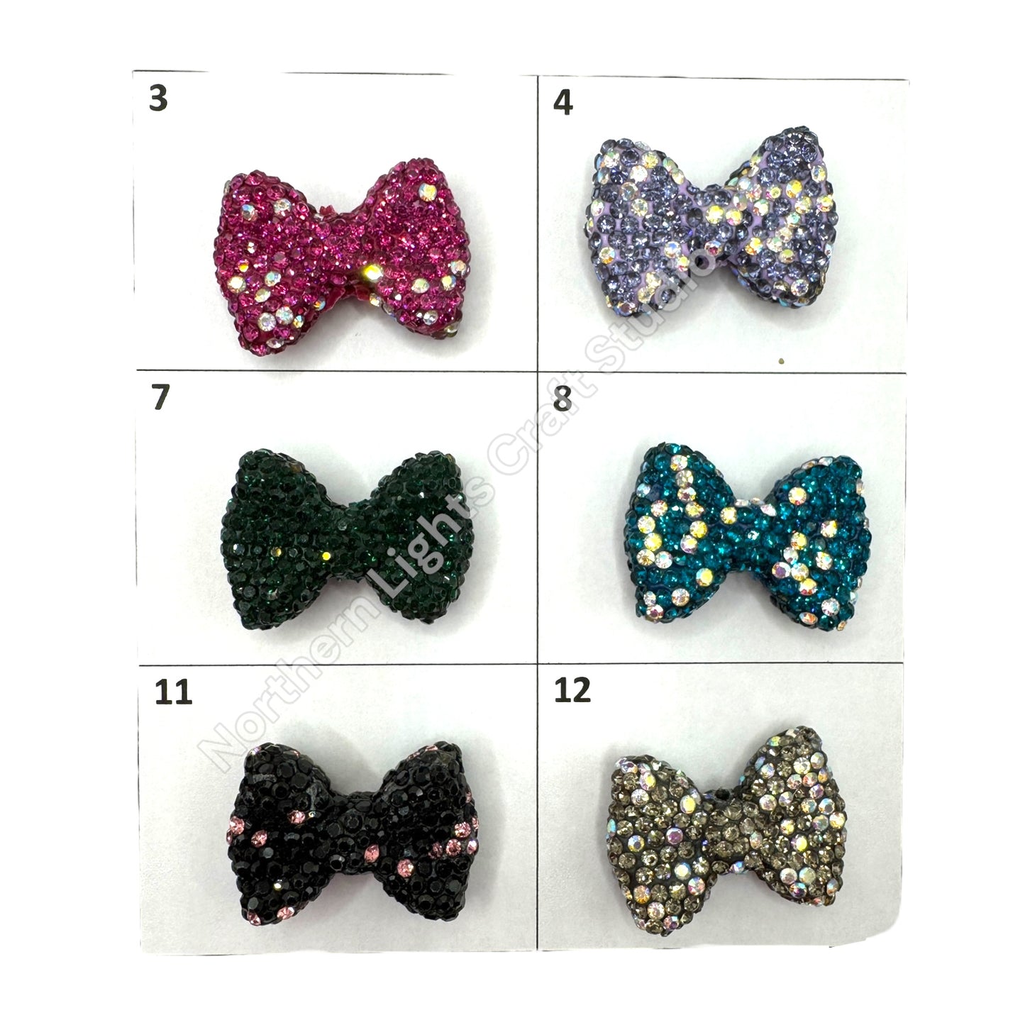 Rhinestone Bows - Small Size