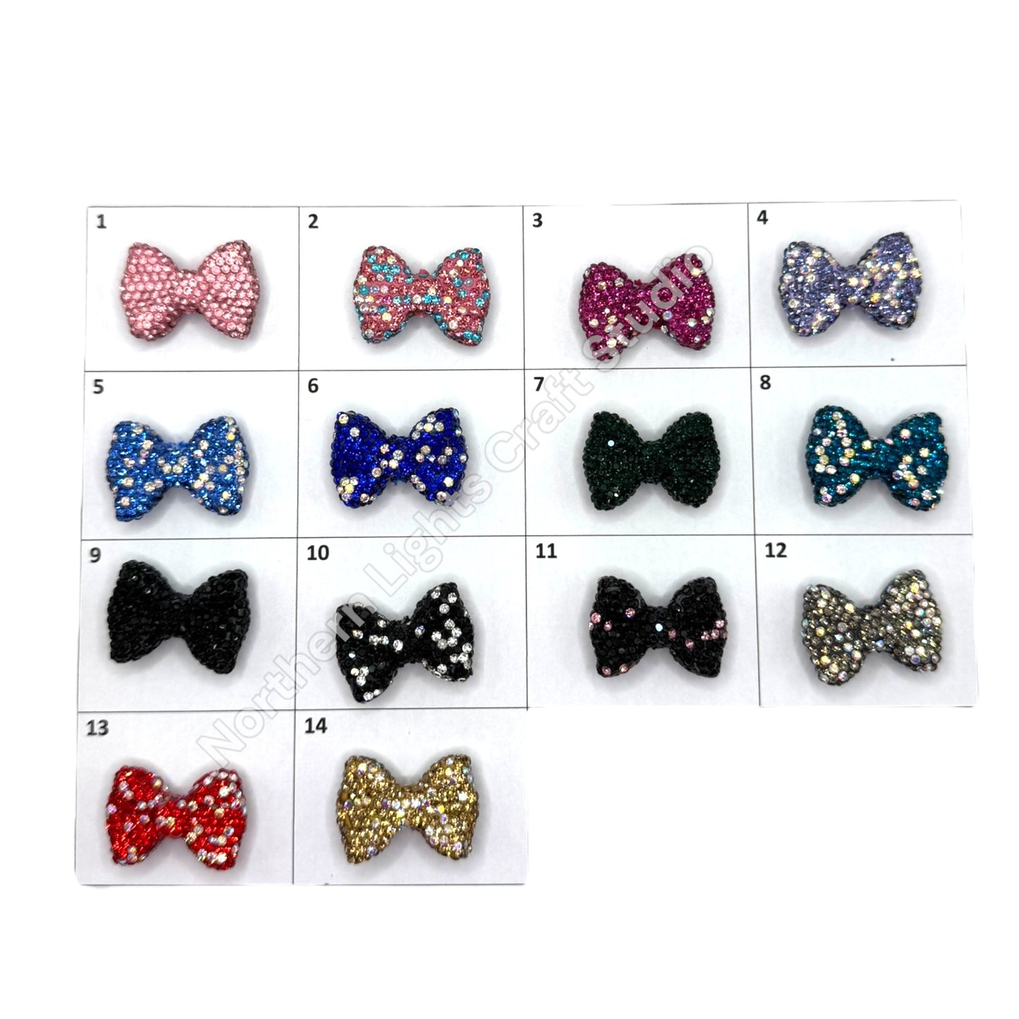 Rhinestone Bows - Small Size
