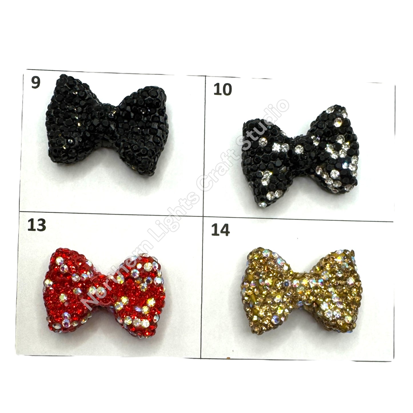 Rhinestone Bows - Small Size