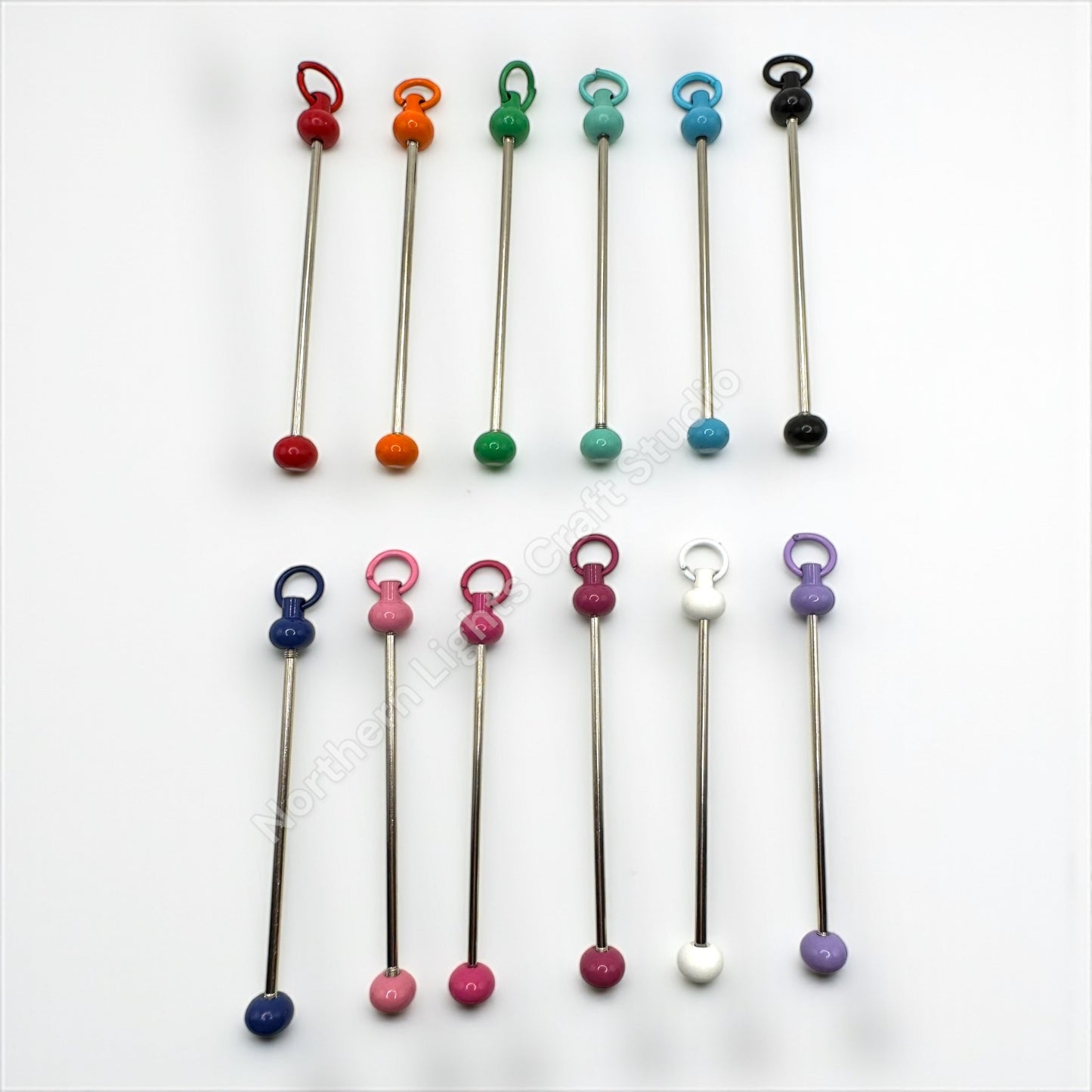 Beadable Keychain Bars - 10 pcs.