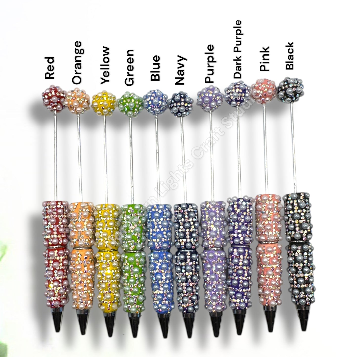 Beadable Pearl and Rhinestone Pens