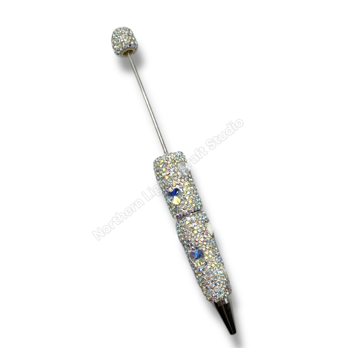 Rhinestone Heart Crystal Beadable Pens