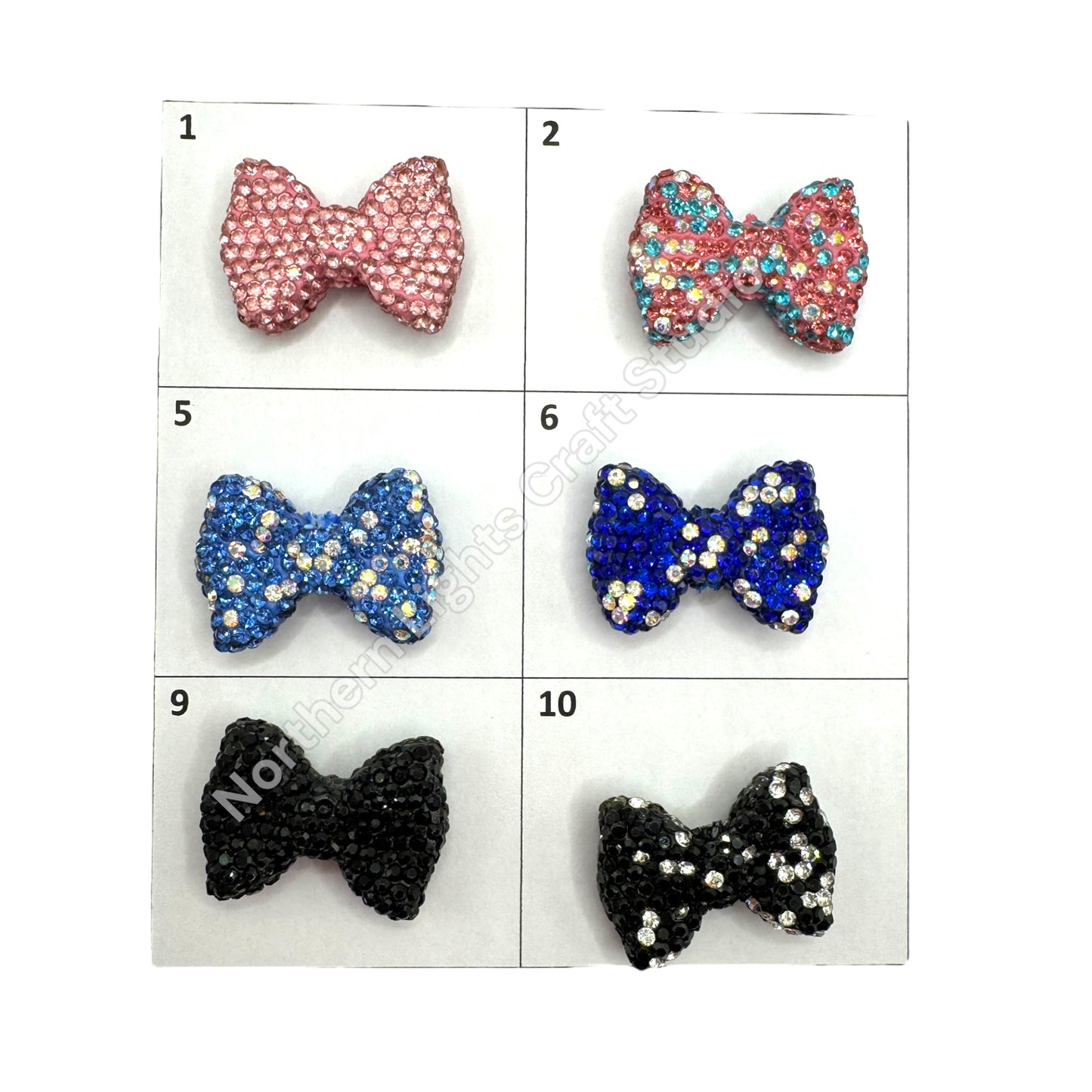Rhinestone Bows - Small Size
