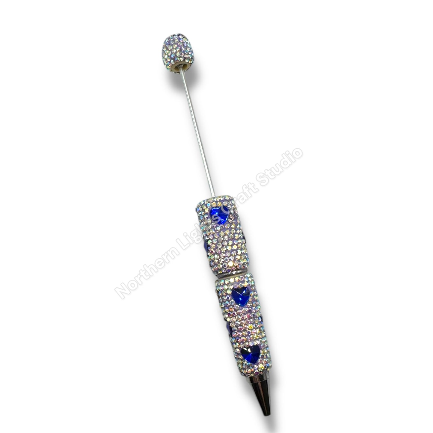 Rhinestone Heart Crystal Beadable Pens