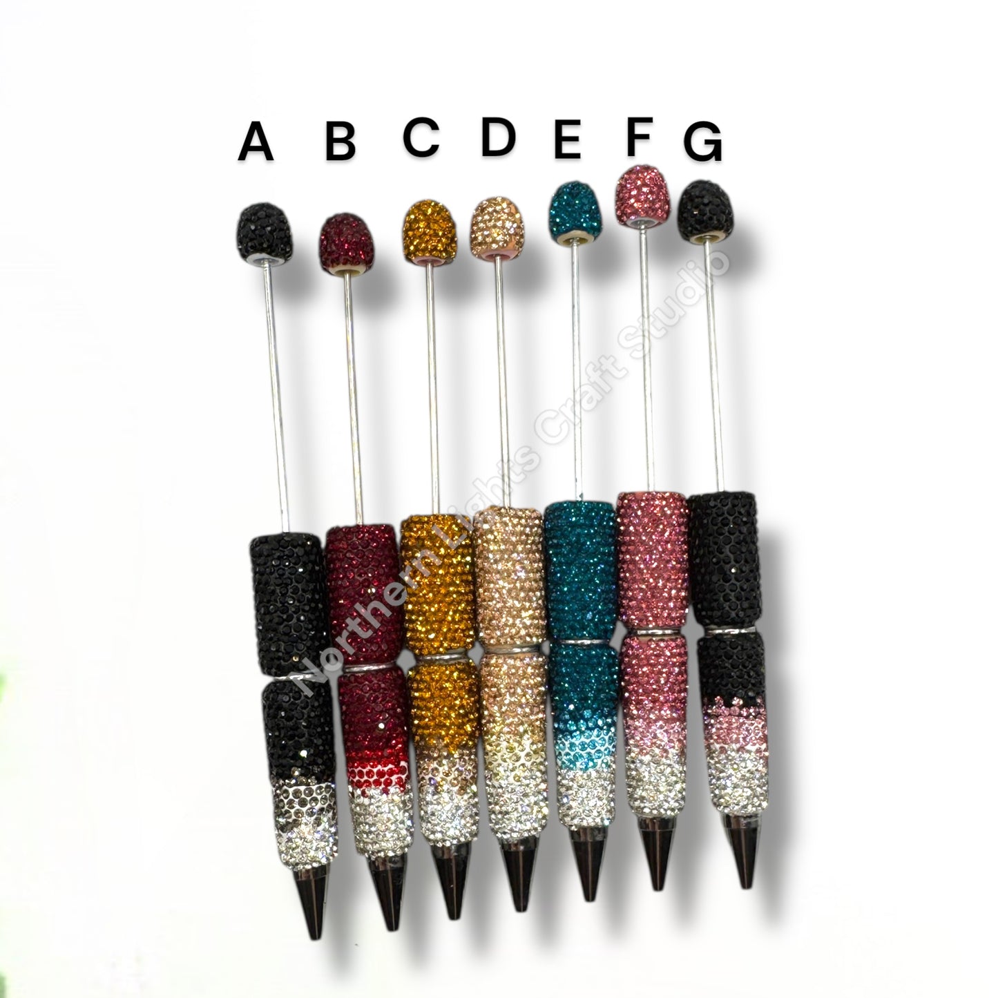 Beadable Ombre Rhinestone Pens
