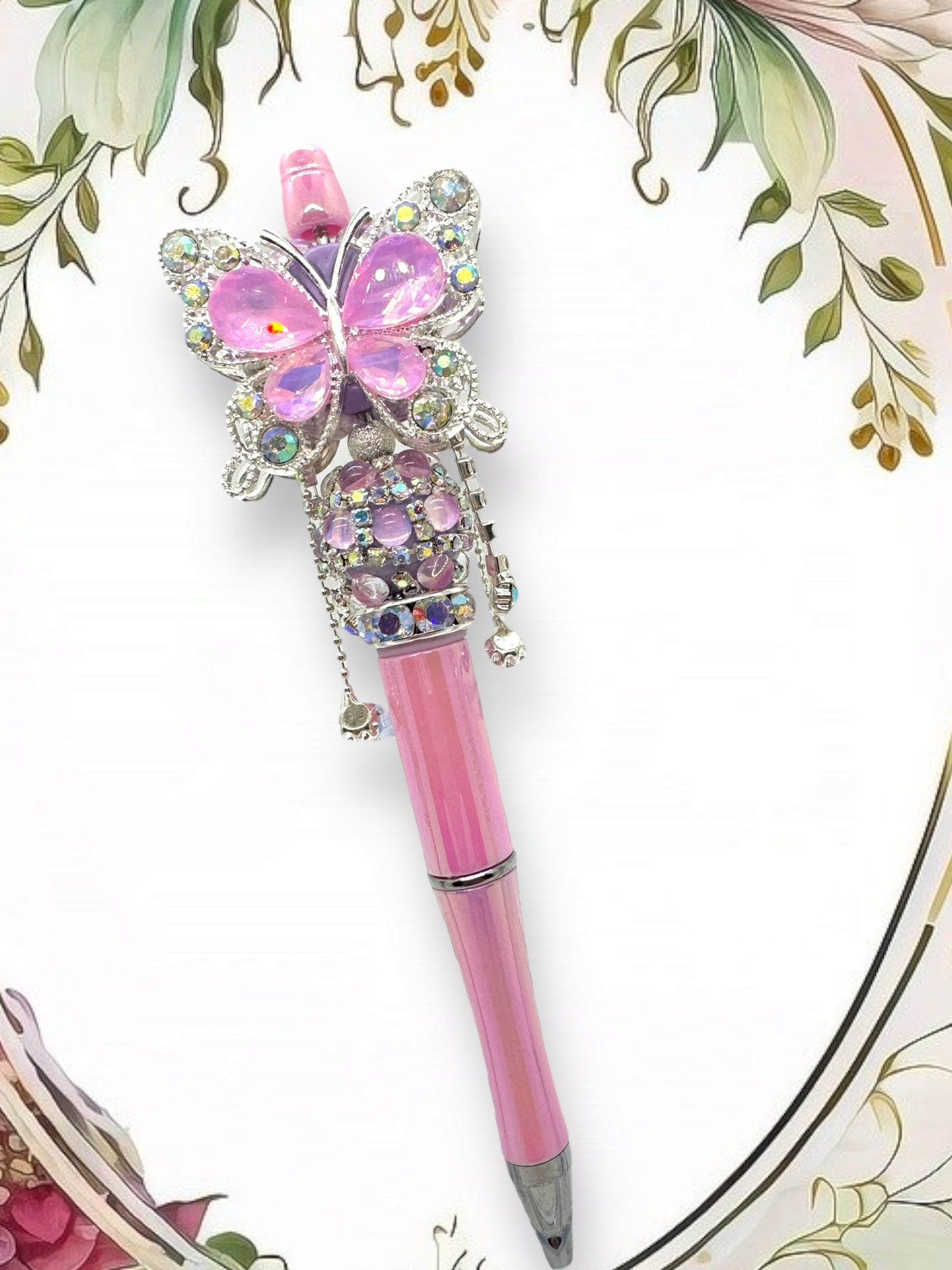 Fancy Handcrafted Butterfly Bead Pens