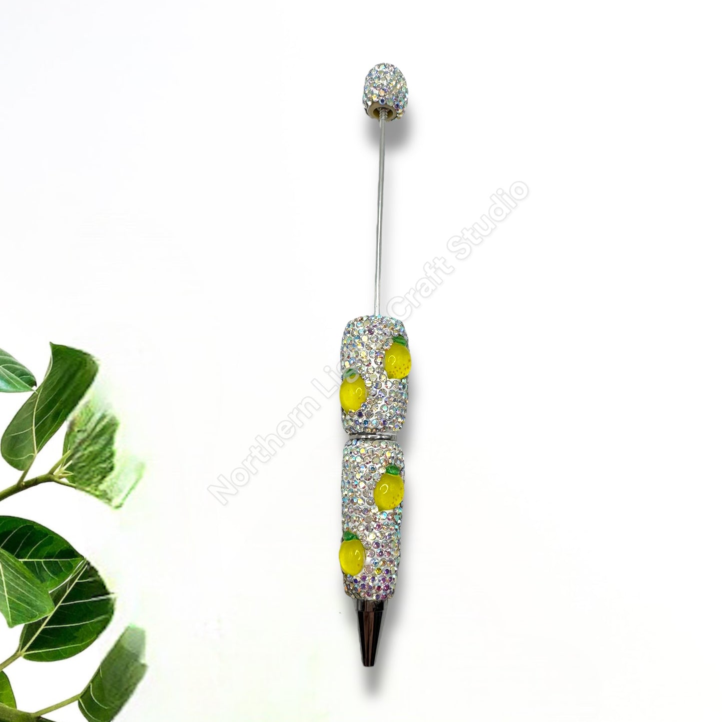 Beadable Fruit Rhinestone Pens