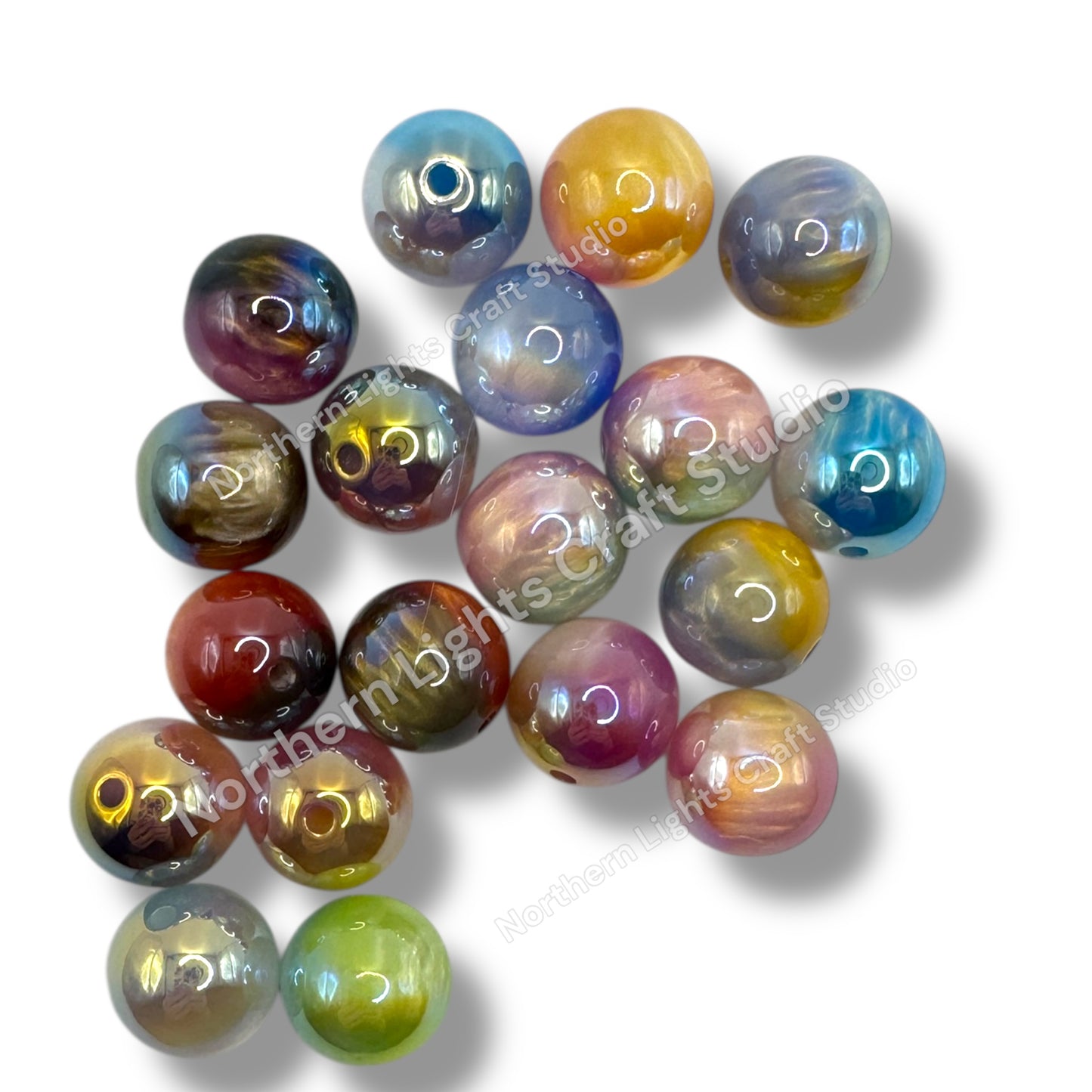 16mm Milky Way Acrylic Beads