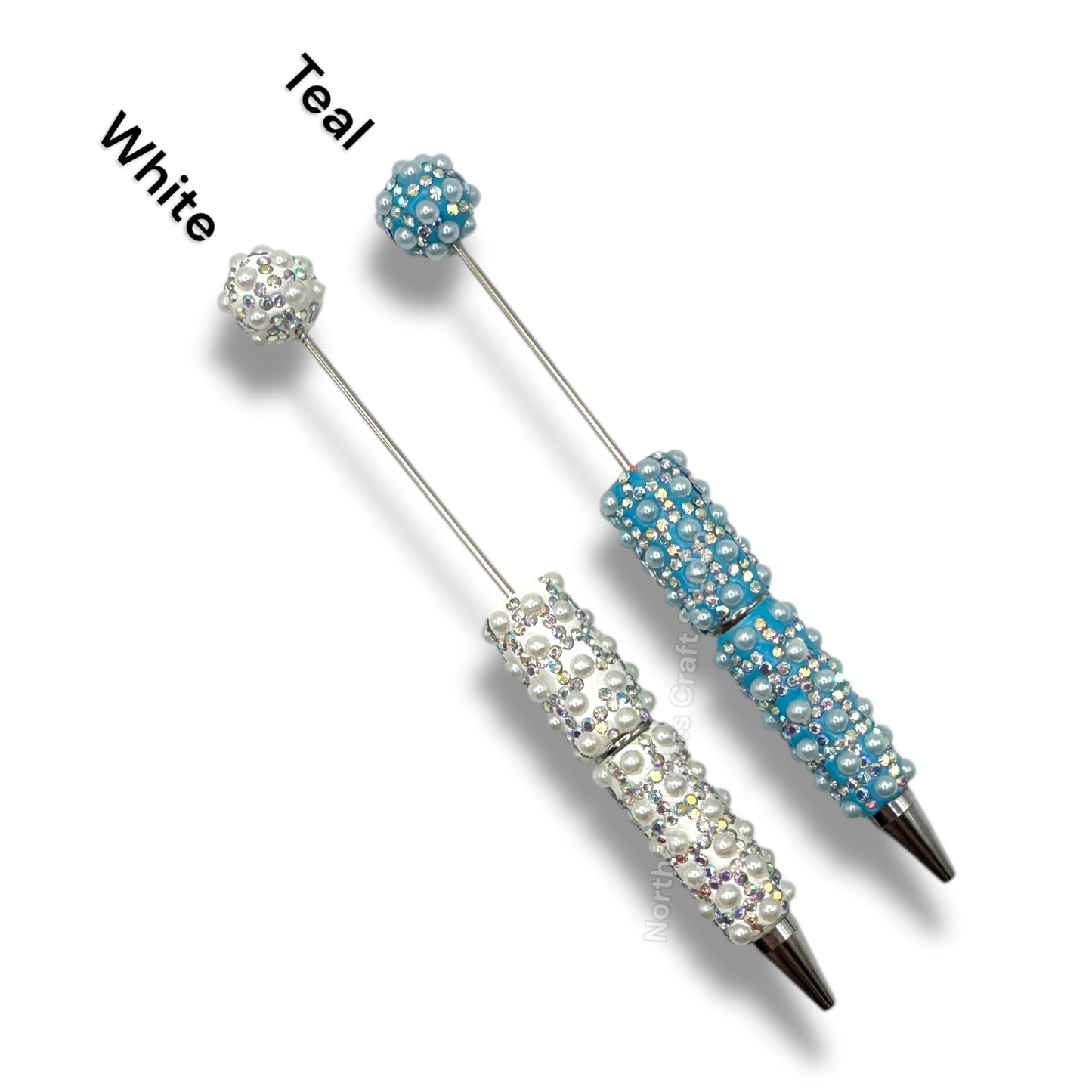 Beadable Pearl and Rhinestone Pens