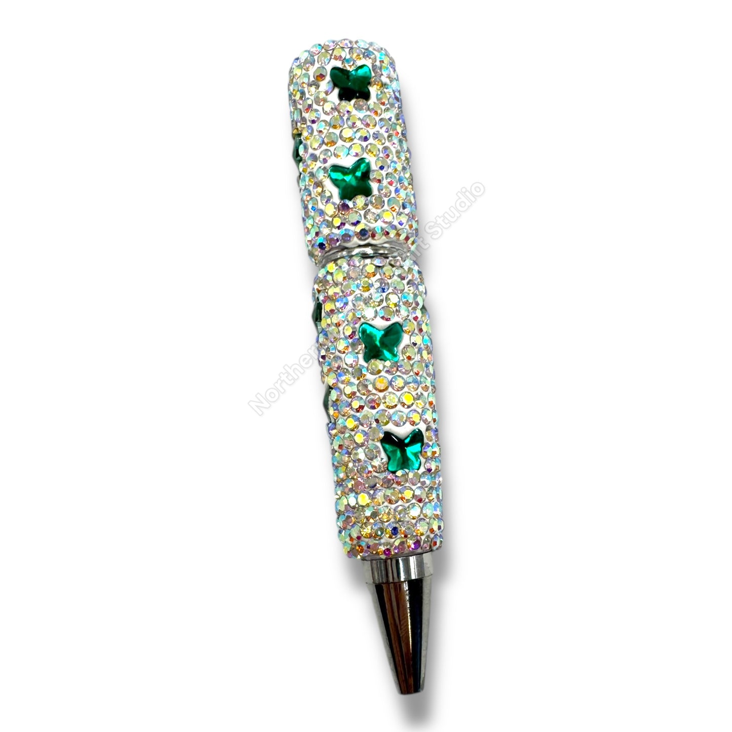 Rhinestone Butterfly Crystal Beadable Pens