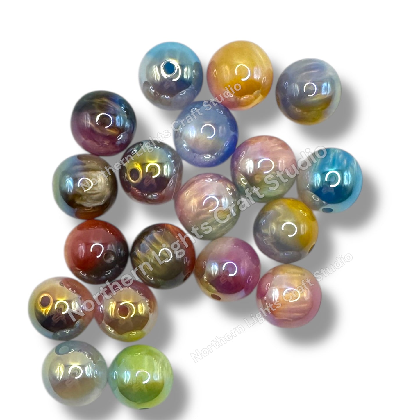 16mm Milky Way Acrylic Beads