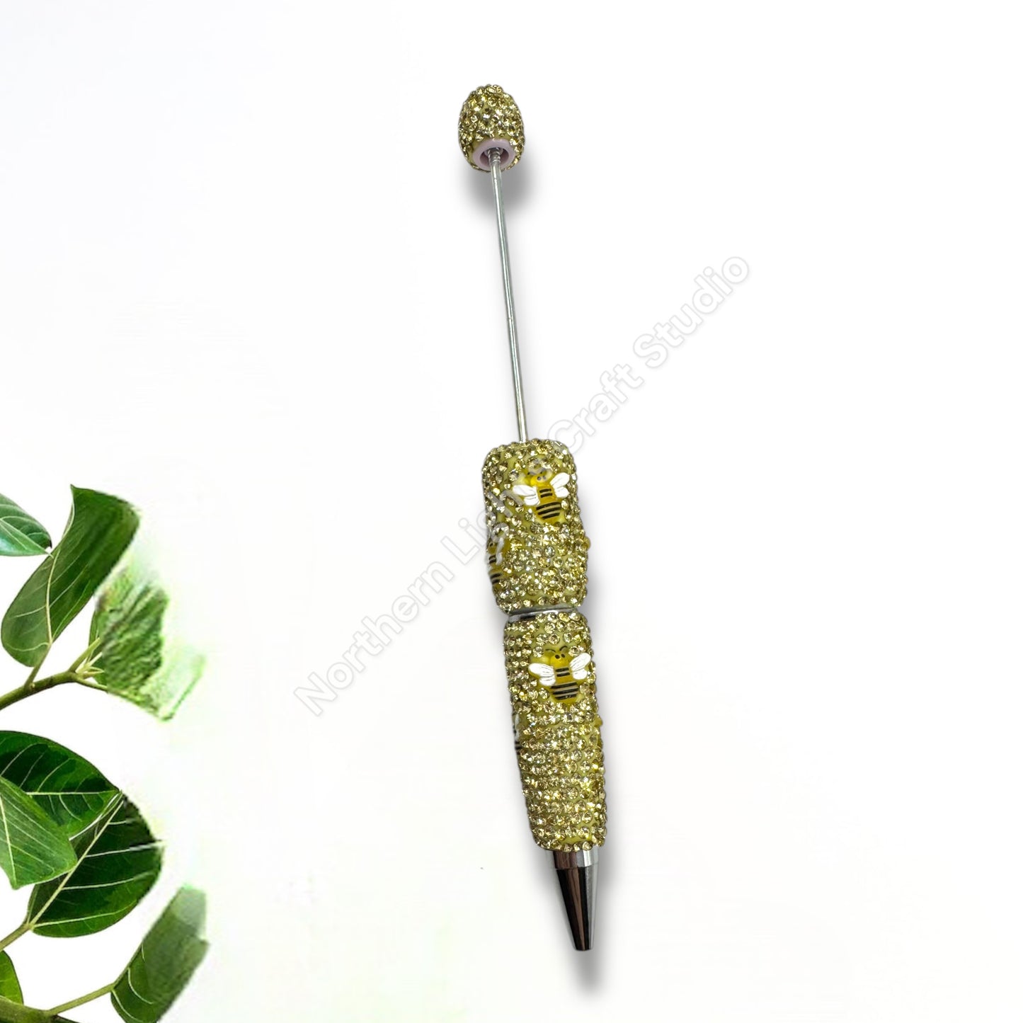 Beadable Bee Rhinestone Pens