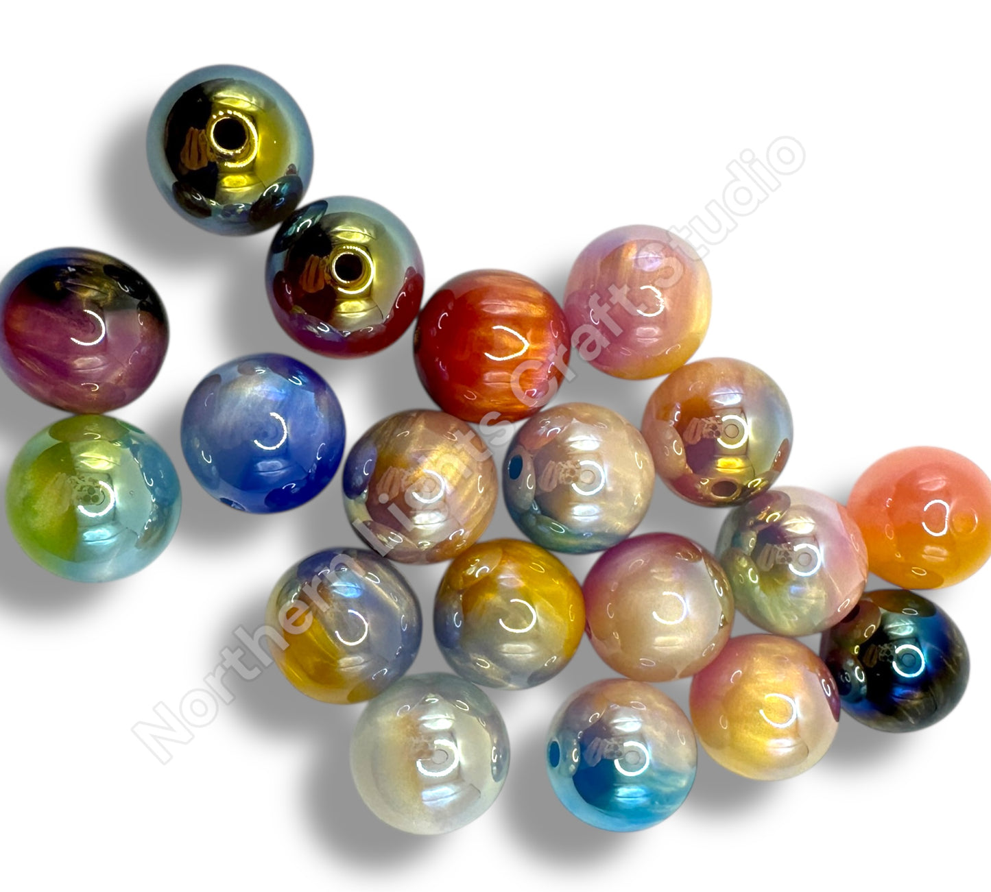 16mm Milky Way Acrylic Beads