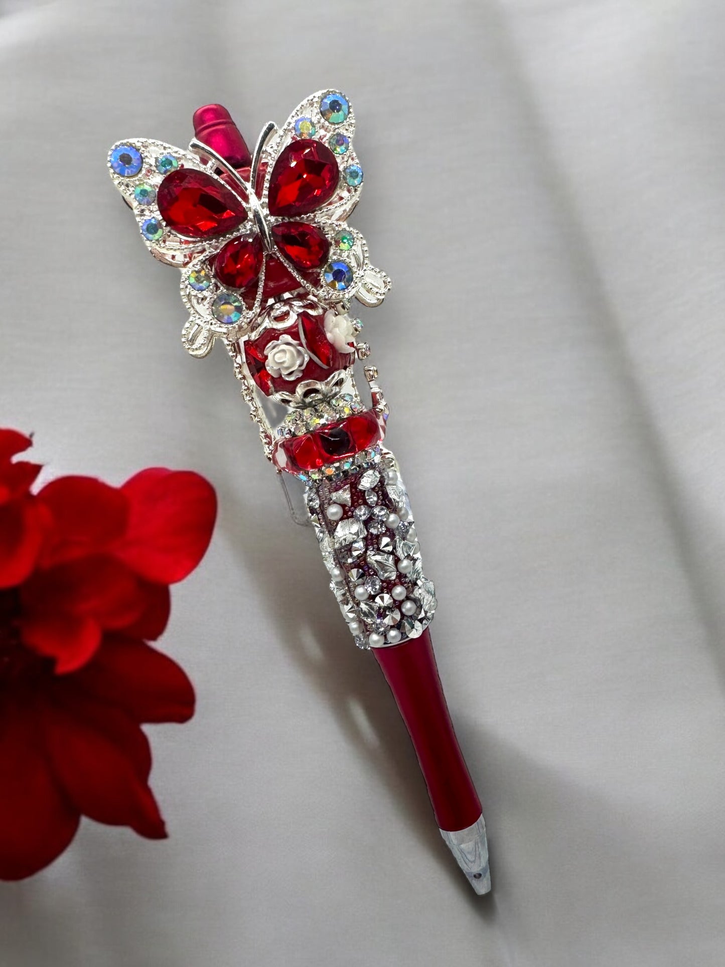 Fancy Handcrafted Butterfly Bead Pens