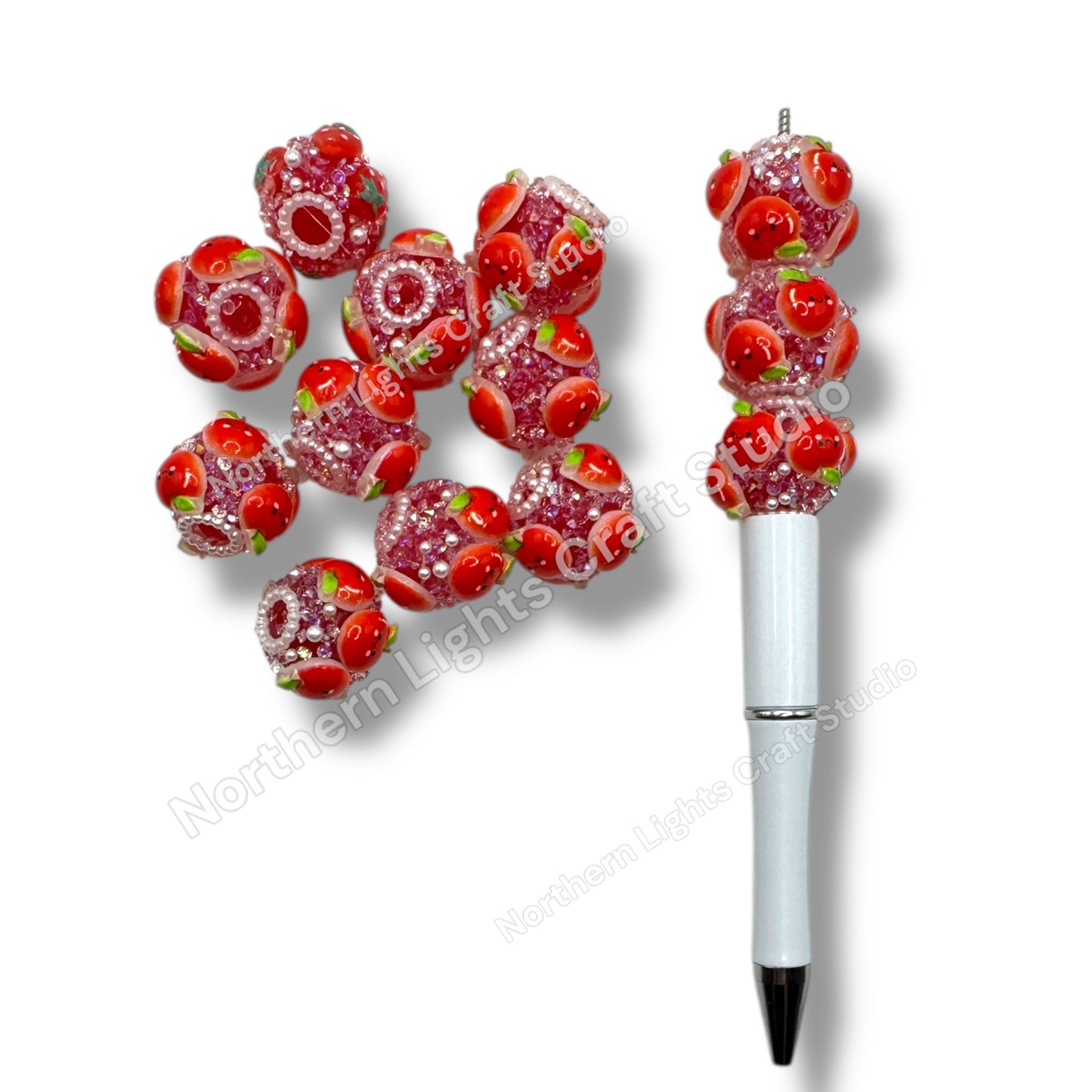 Sugar Apple Charm Beads 4pcs.