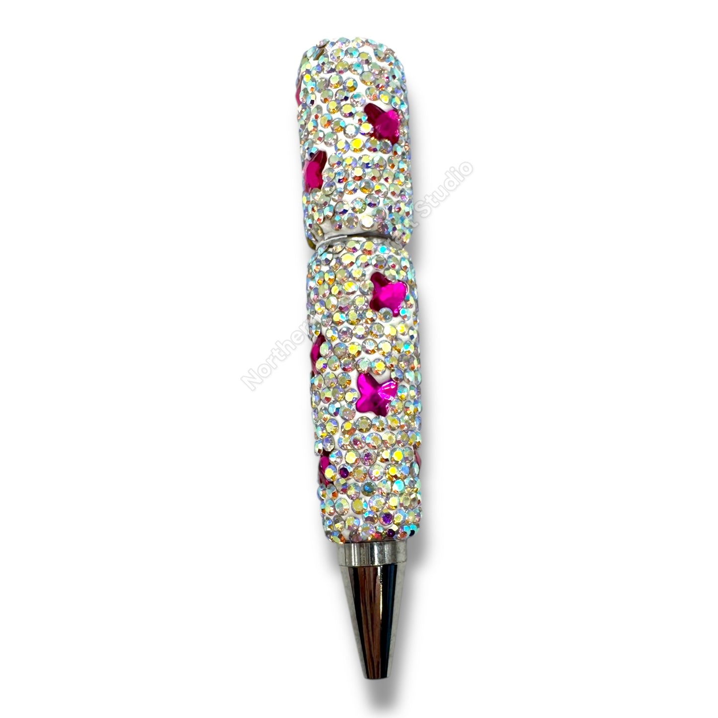 Rhinestone Butterfly Crystal Beadable Pens