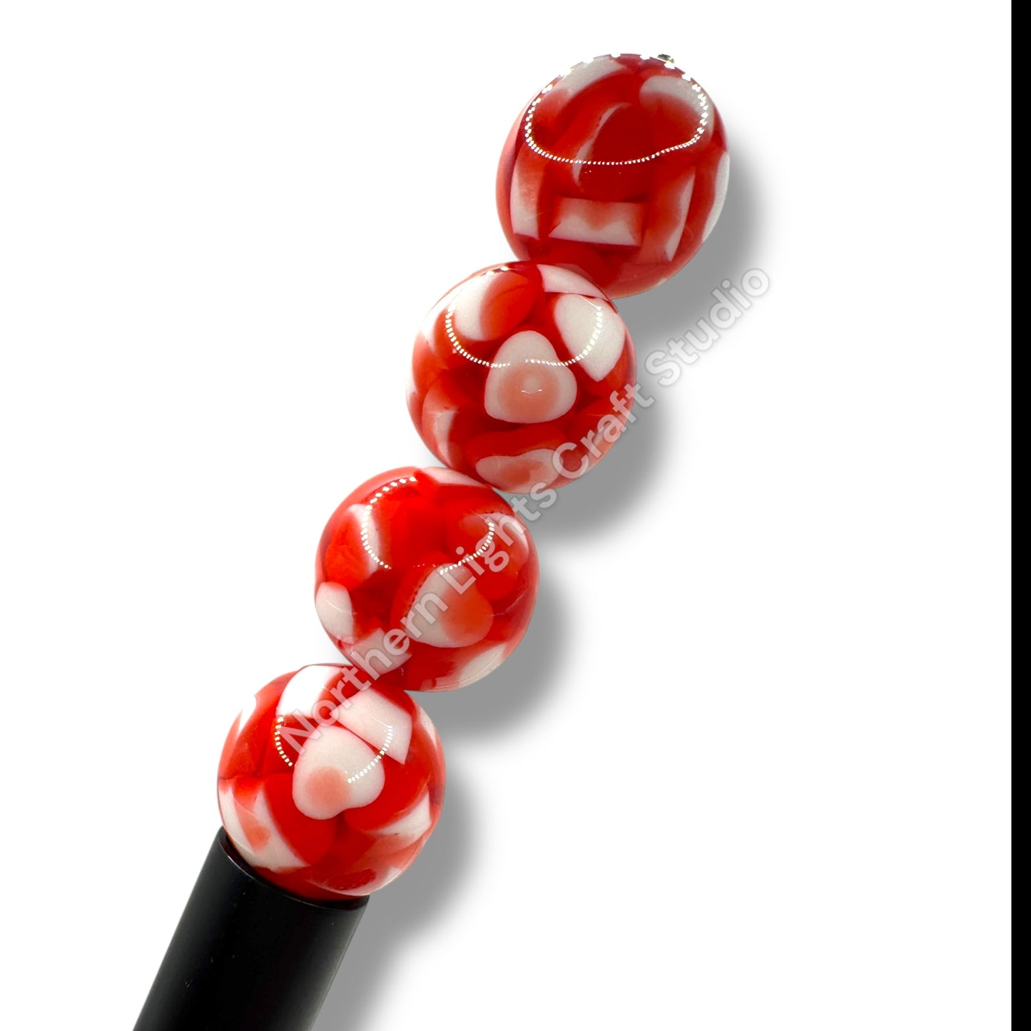 16mm Acrylic Heart Jelly Beads - 20pcs.