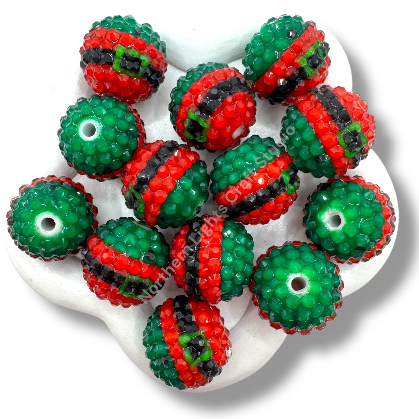 Christmas Color Bubblegum Rhinestone - Different Color Options Available