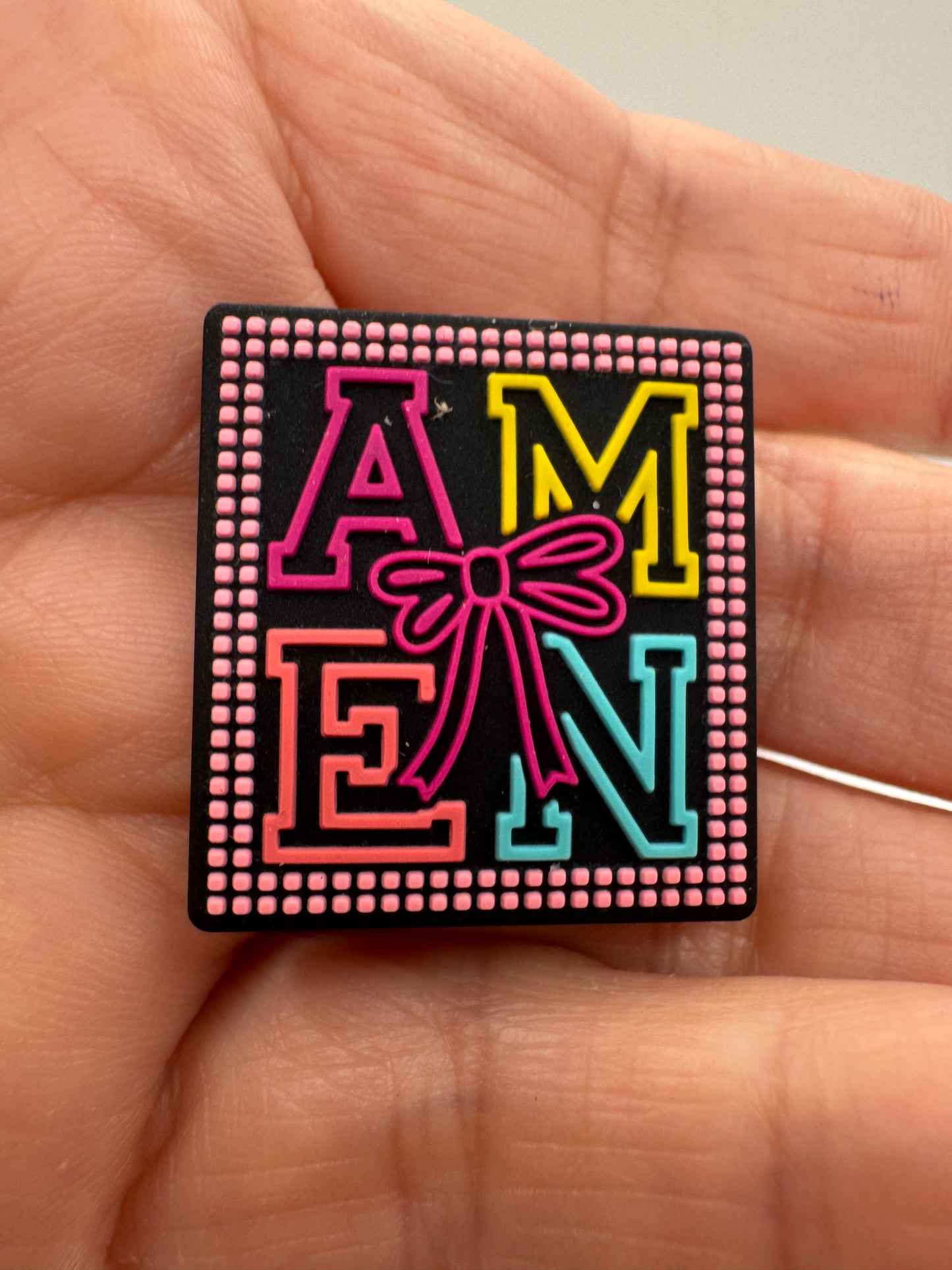 AMEN Silicone Focal Bead