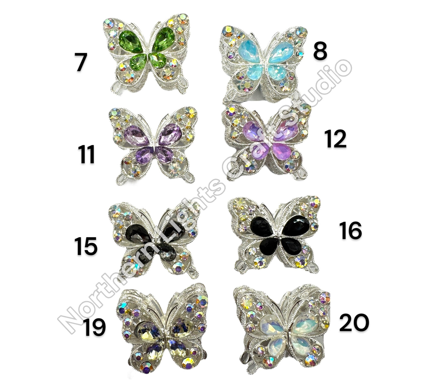 Silver Metal Alloy Butterfly Beads - 30mm