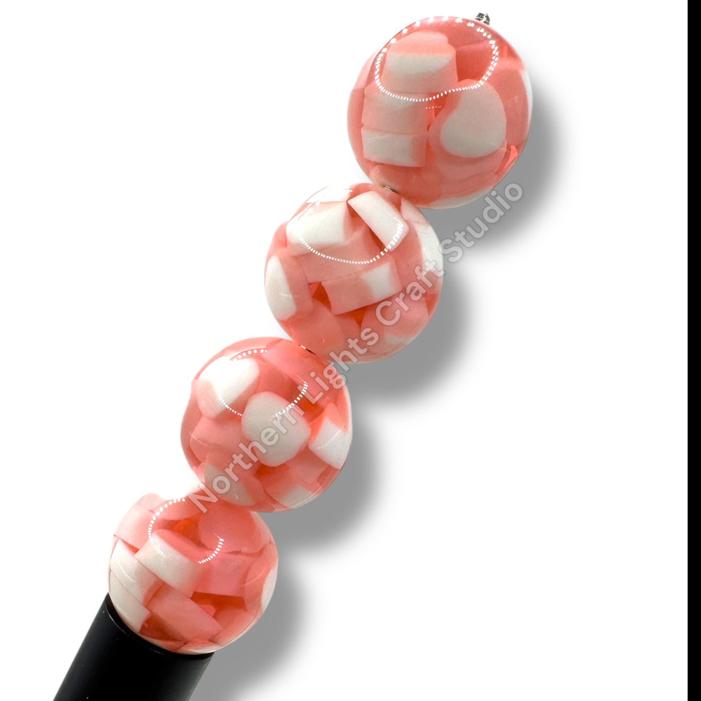 16mm Acrylic Heart Jelly Beads - 20pcs.