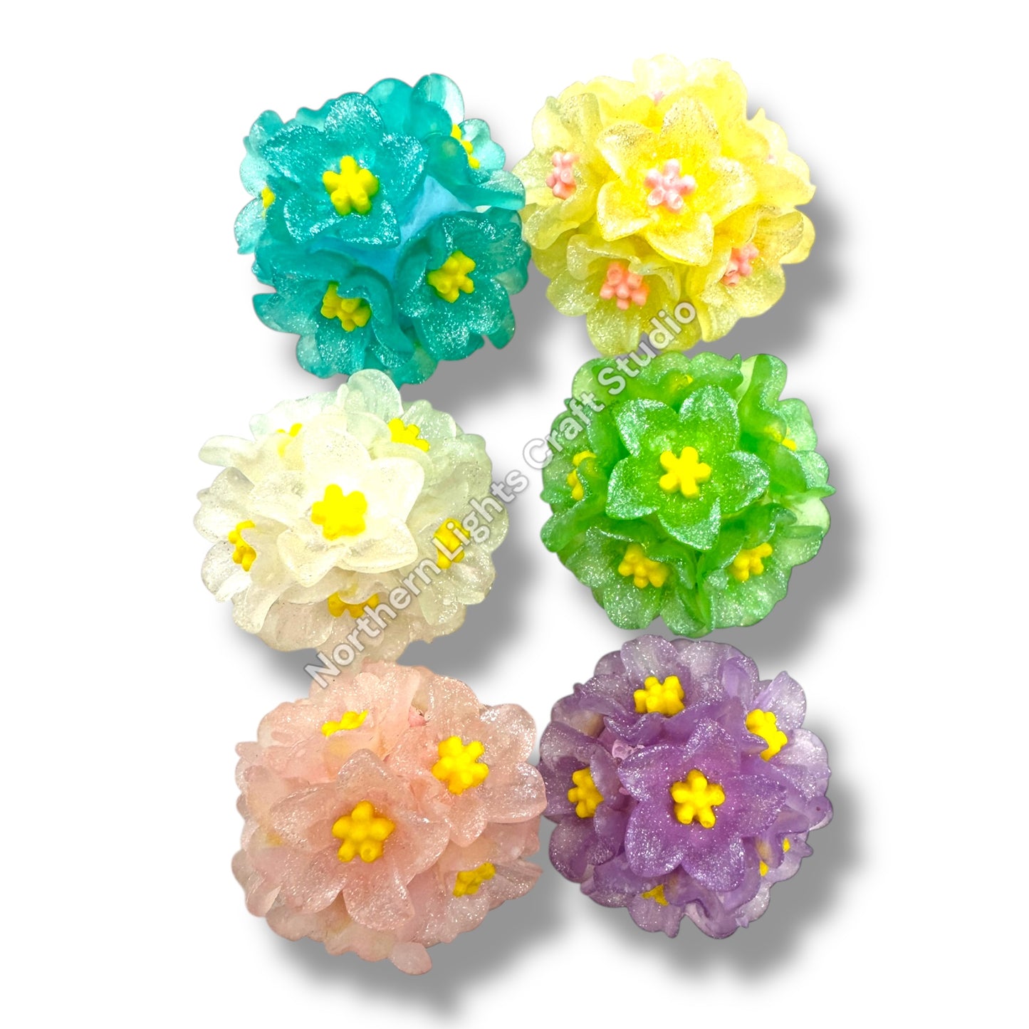 Flower Beads for Beaded Pens 5pc.