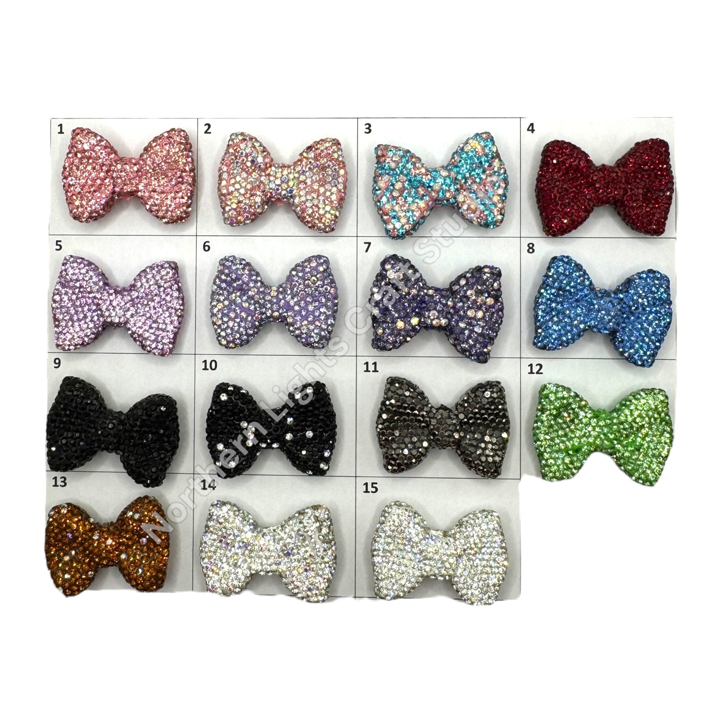 Rhinestone Bows - Large Size