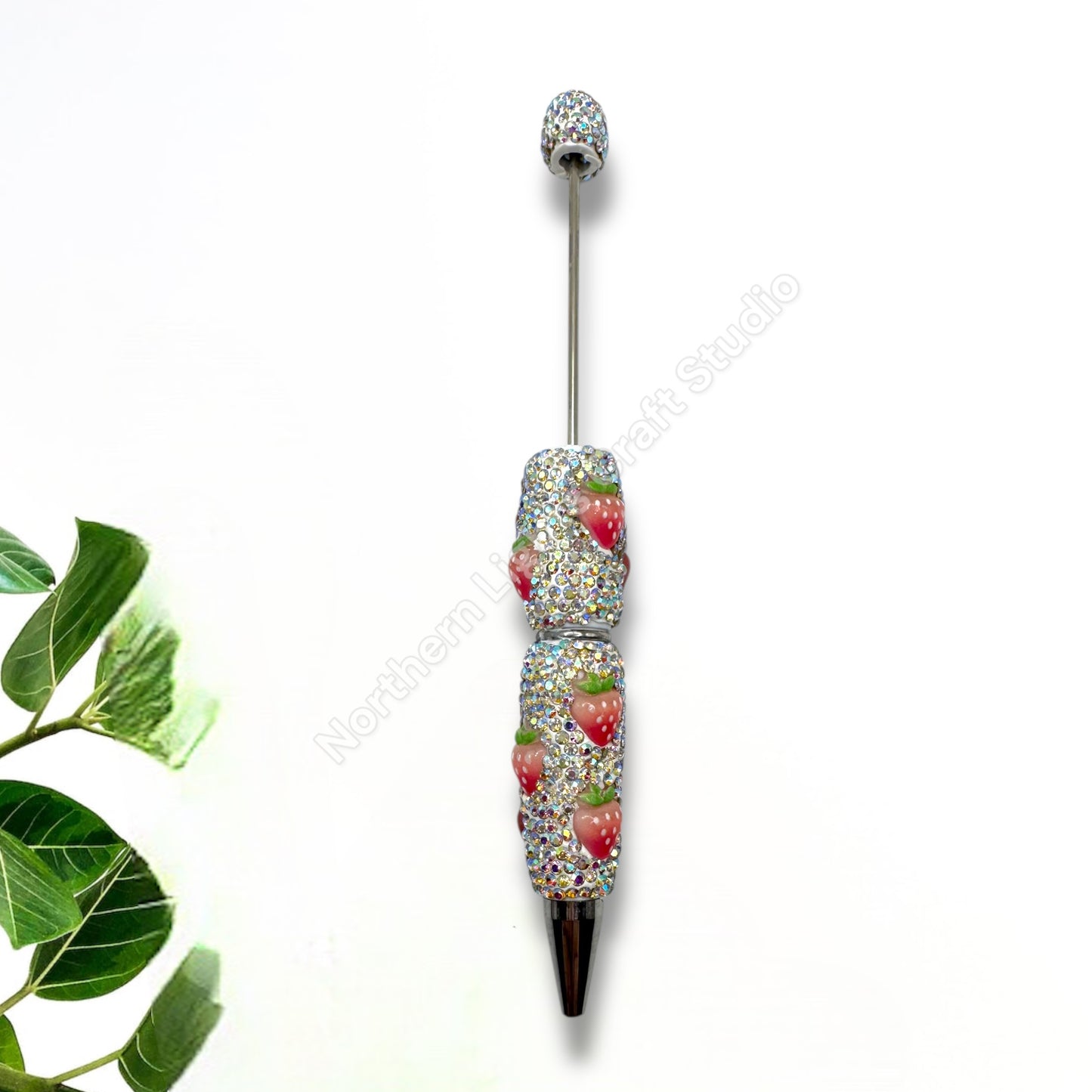 Beadable Fruit Rhinestone Pens
