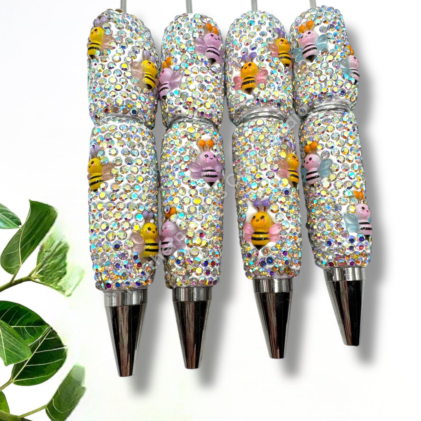 Beadable Bee Rhinestone Pens