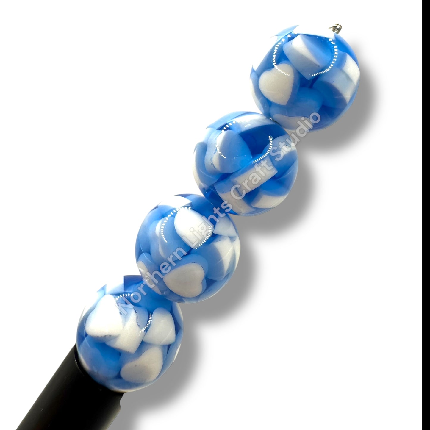 16mm Acrylic Heart Jelly Beads - 20pcs.