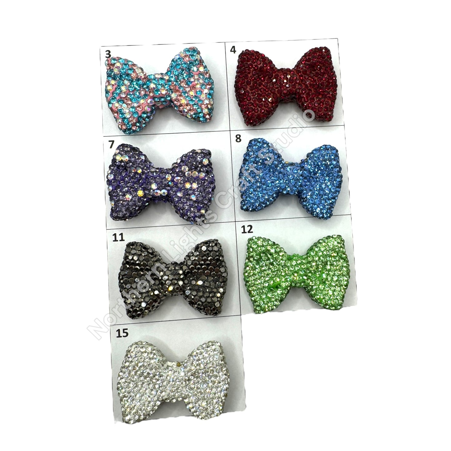 Rhinestone Bows - Large Size
