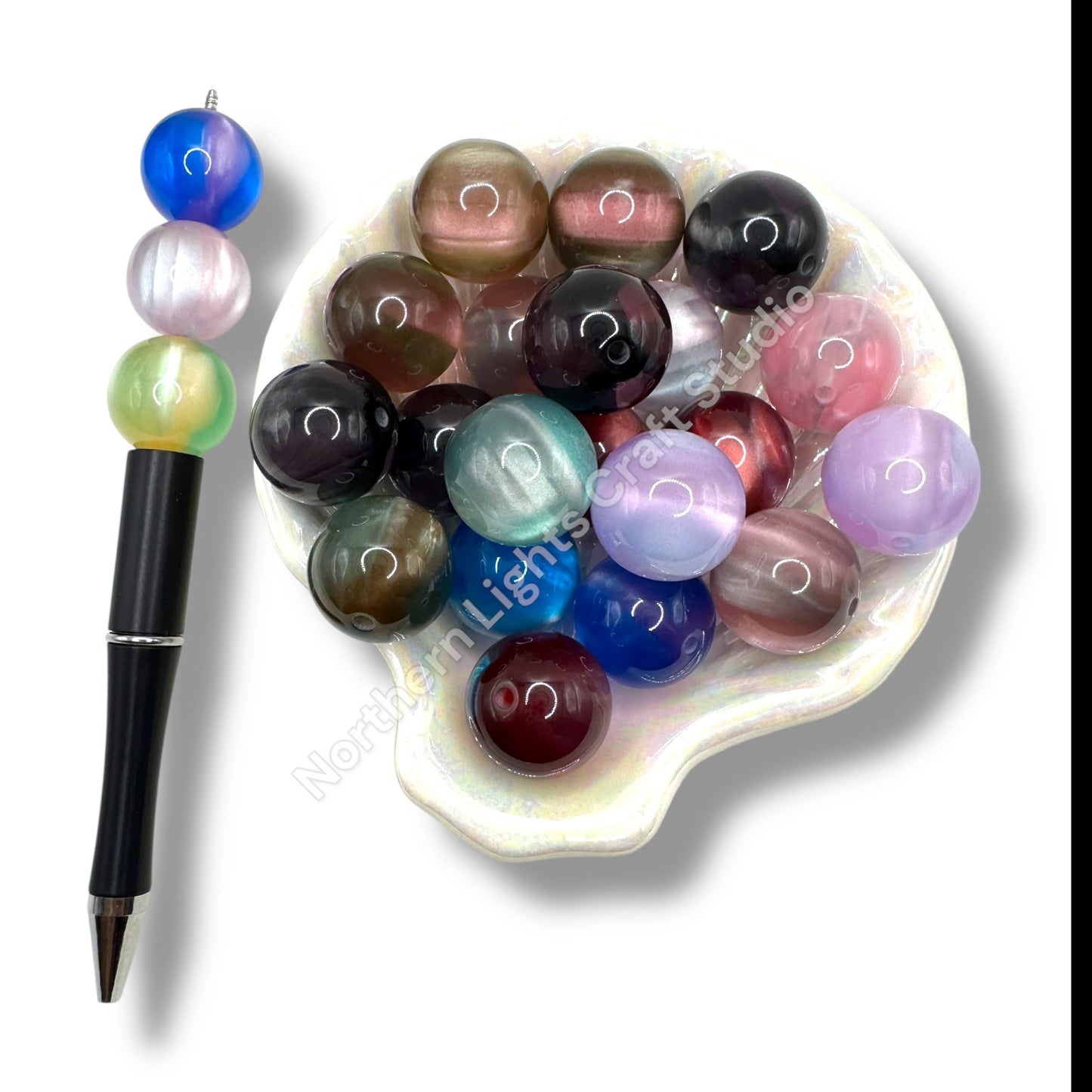 20mm Galaxy Multi Tone Beads - 10 pcs.