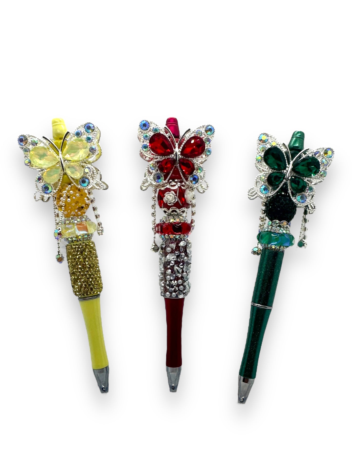 Fancy Handcrafted Butterfly Bead Pens