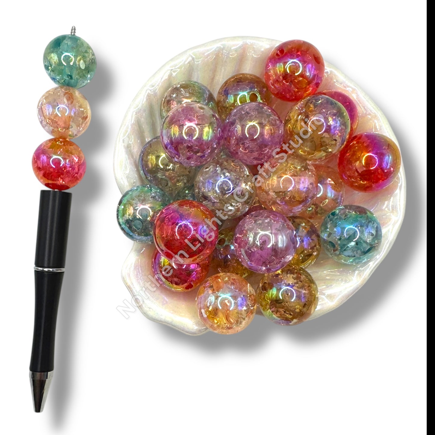 20mm Sparkle Beads - 10 pcs.
