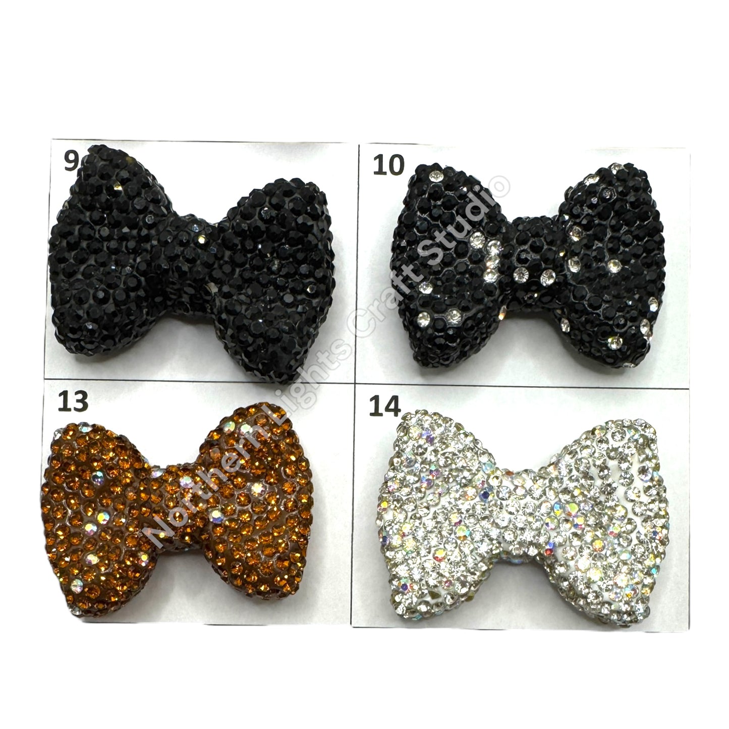 Rhinestone Bows - Large Size