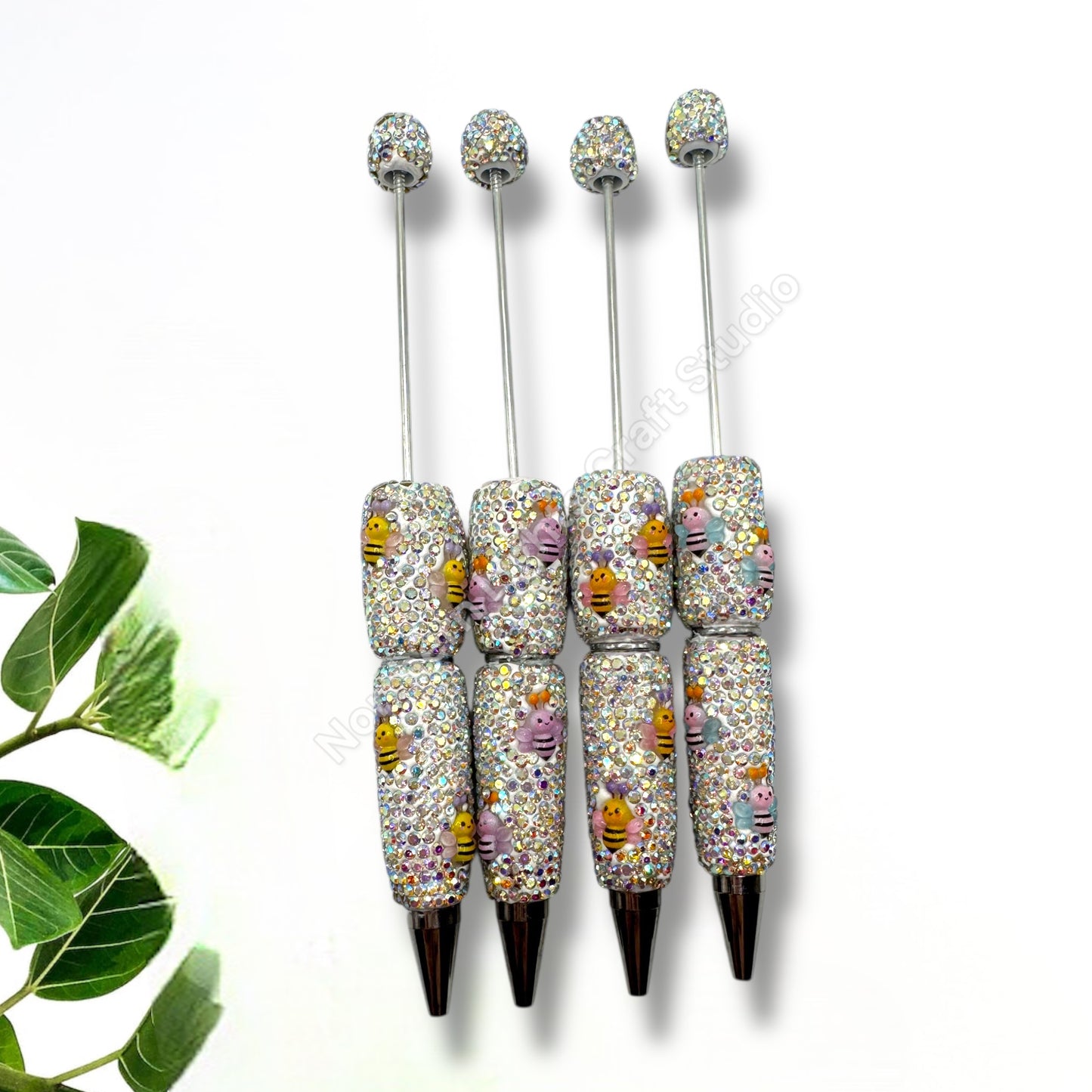 Beadable Bee Rhinestone Pens