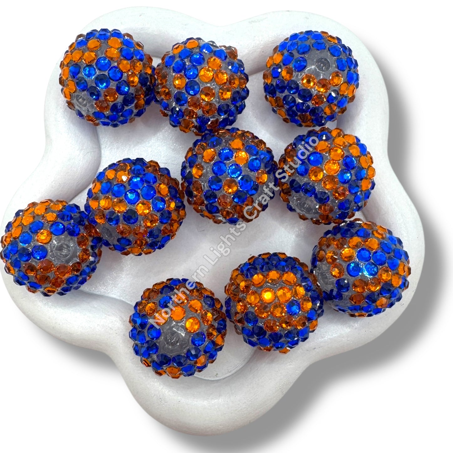 Gator Color Acrylic Rhinestone Beads-10 pc.
