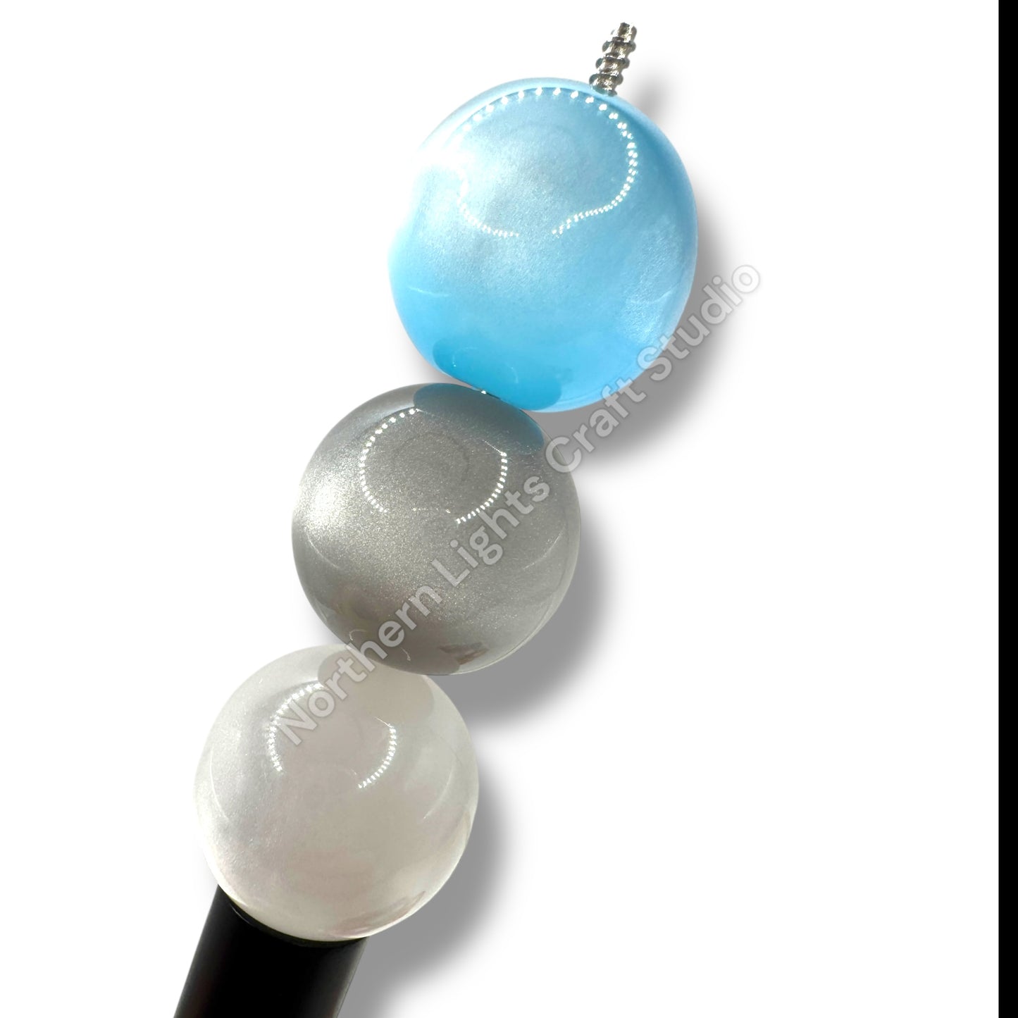 20mm Cat's Eye Glitter Beads - 10 pcs.