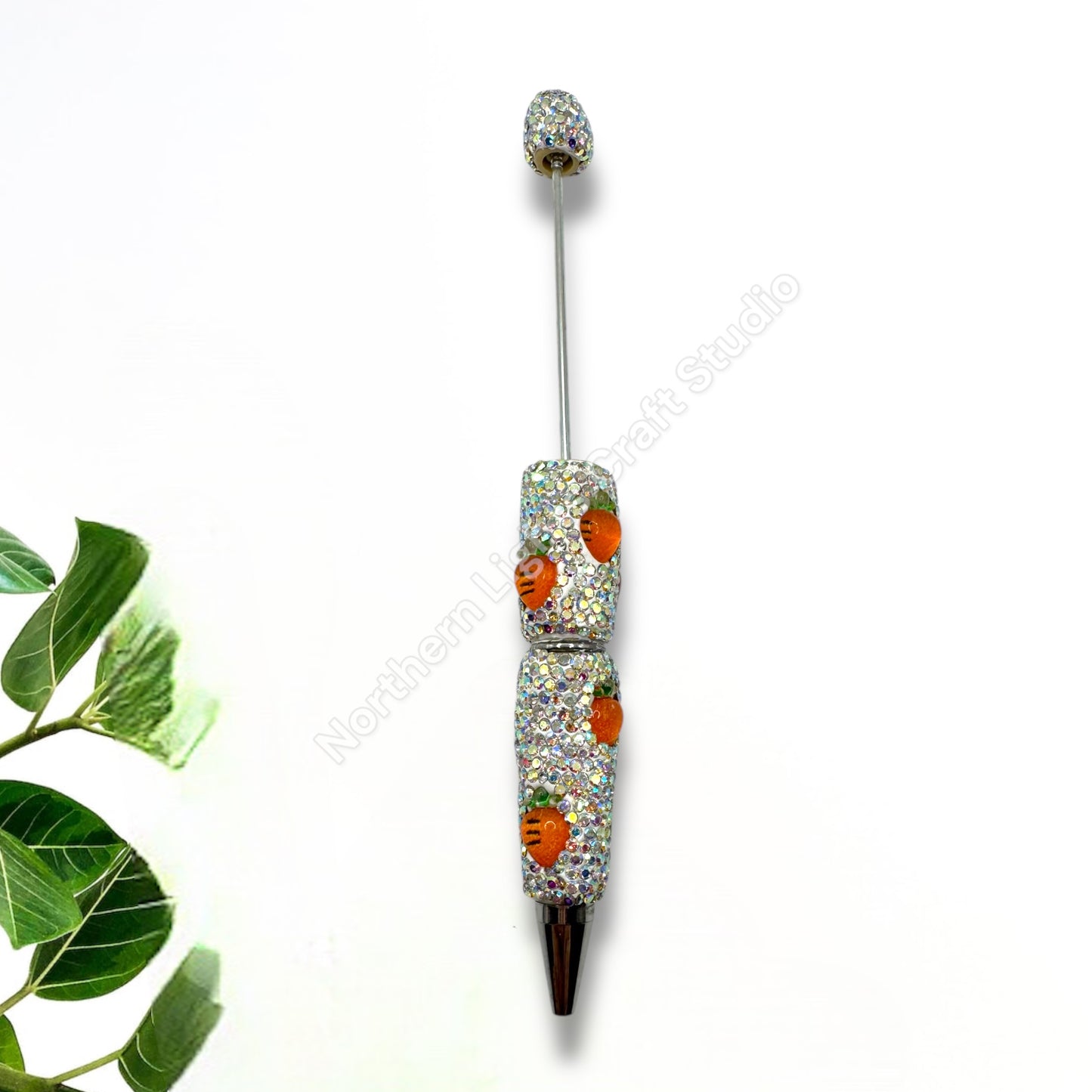 Beadable Fruit Rhinestone Pens