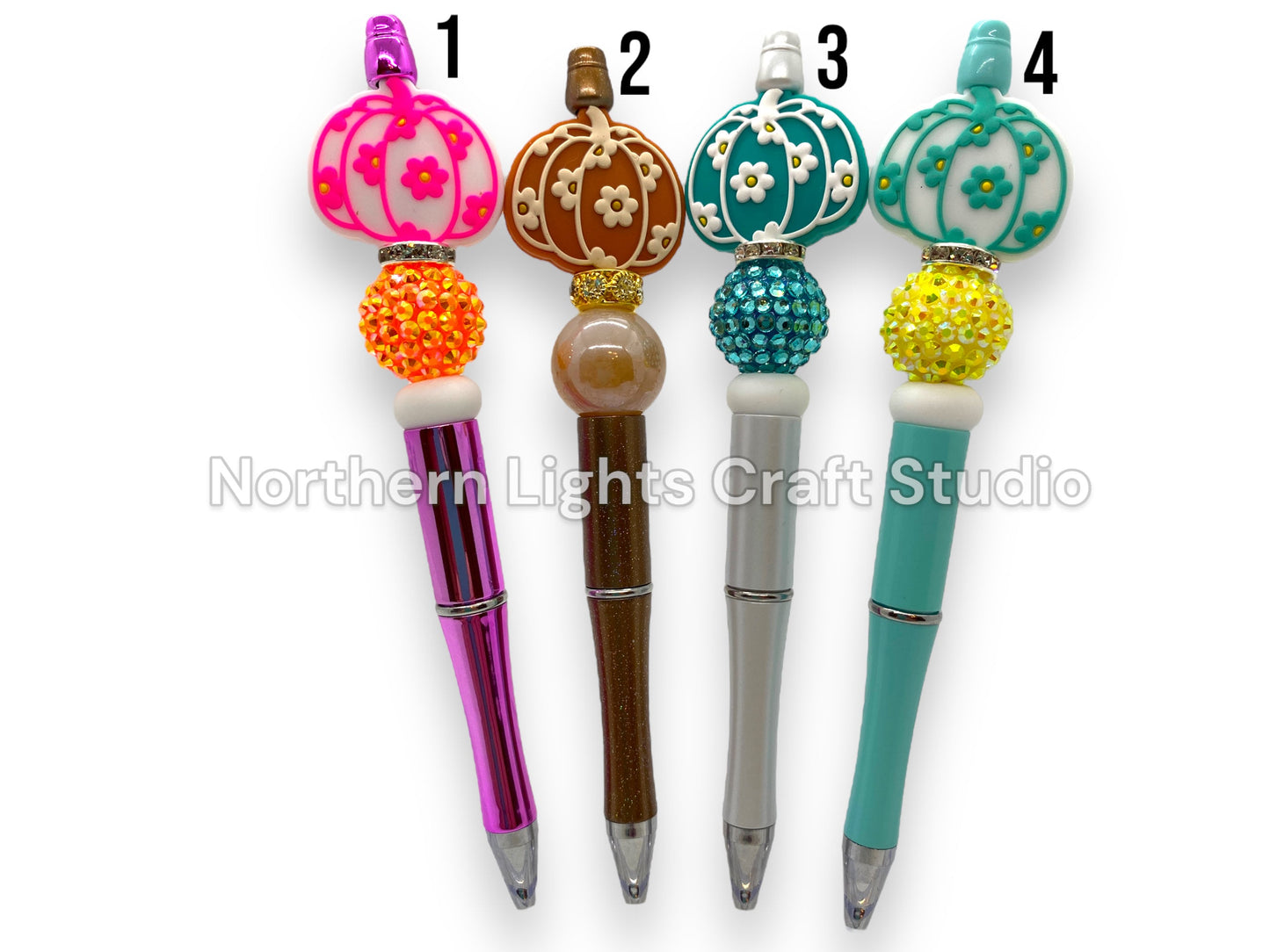 Beaded Pens, Boho Pumpkin Pen, Fall Pen, Boho Pen, Bling Pumpkin Pen, Cute Pen, Bling Pen, Bead Pen, Boho Themed Pens, Harvest Gift
