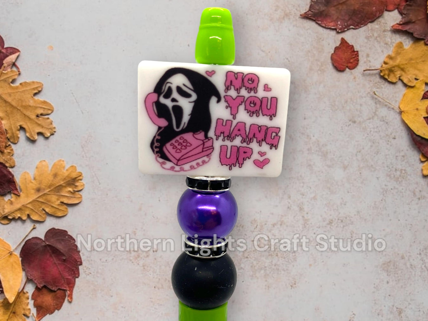 Custom Beaded Pen, Halloween Pen, Halloween Party Door Prizes, Ghost Pen, Pumpkin Pen, Hocus Pocus, Scream Ghost, Halloween Bling Pen