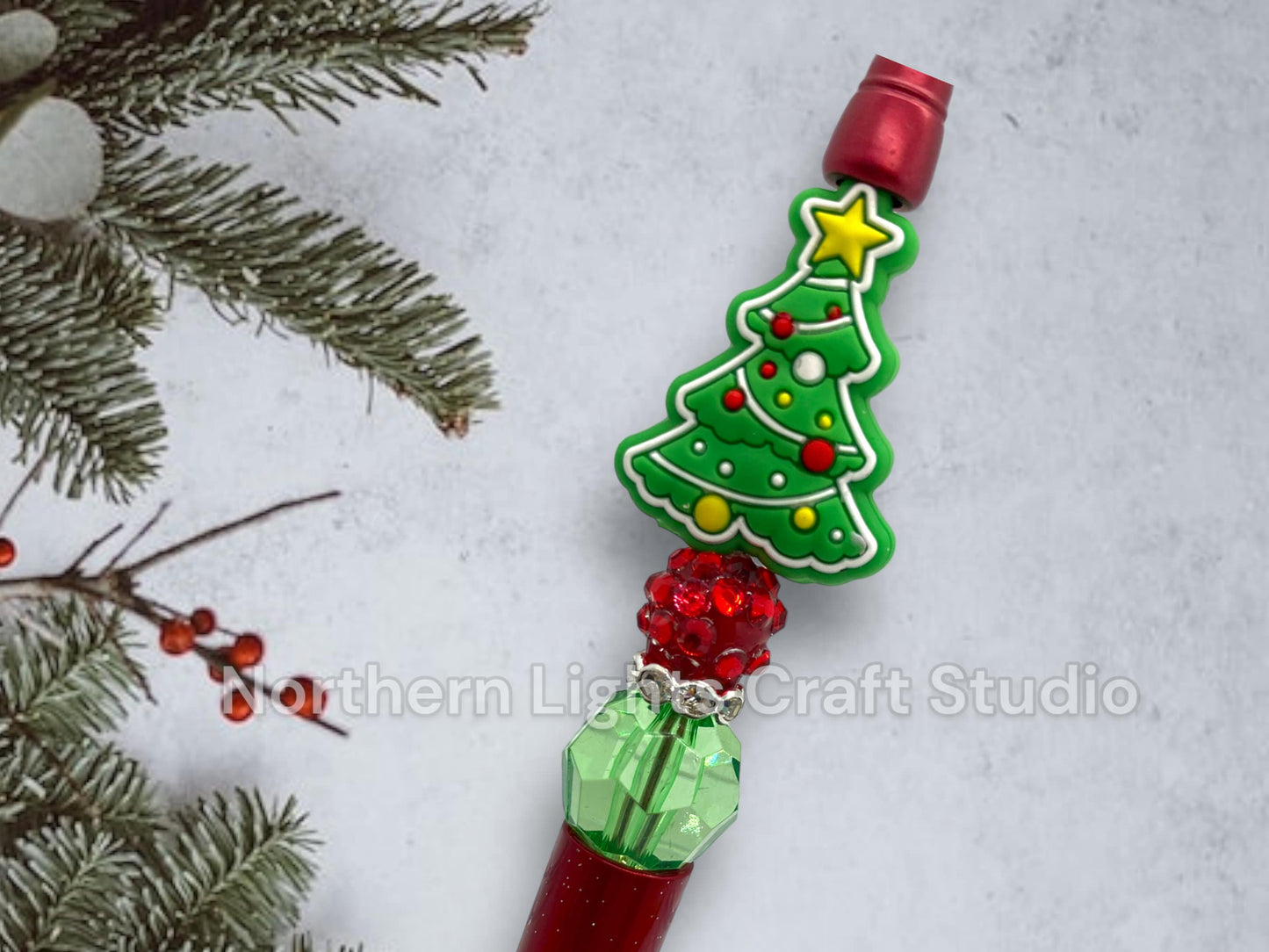Christmas Beaded Pen, Cute Stocking Stuffers, Gift Exchange, Teacher Gift, Co-worker Gift Idea, Fun Gift Ideas, Thank You Gift, Grinch