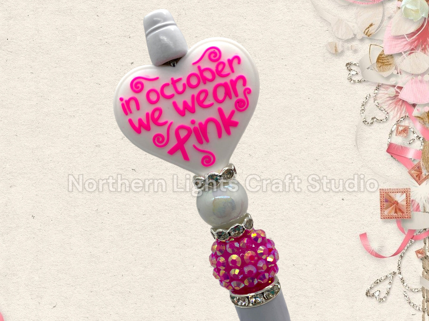 Breast Cancer Awareness Pen, Bling Pen, October Breast Cancer Awareness, Breast Cancer Survivor, Bling Breast Cancer Pen, Awareness Ribbon