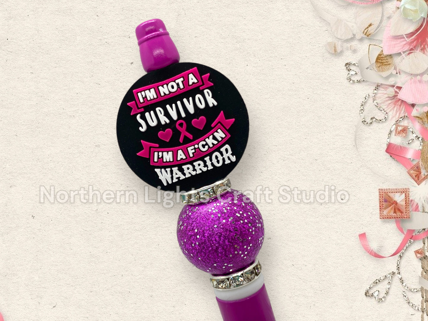Breast Cancer Awareness Pen, Bling Pen, October Breast Cancer Awareness, Breast Cancer Survivor, Bling Breast Cancer Pen, Awareness Ribbon