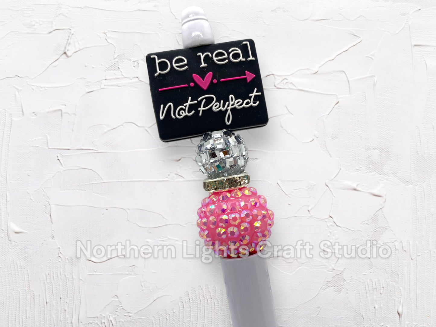 Beaded Motivational Pen, After Every Storm Comes a Rainbow, Anchor Your Soul, Be Real, Be Real Not Perfect, Beaded Pens, Bling Pens
