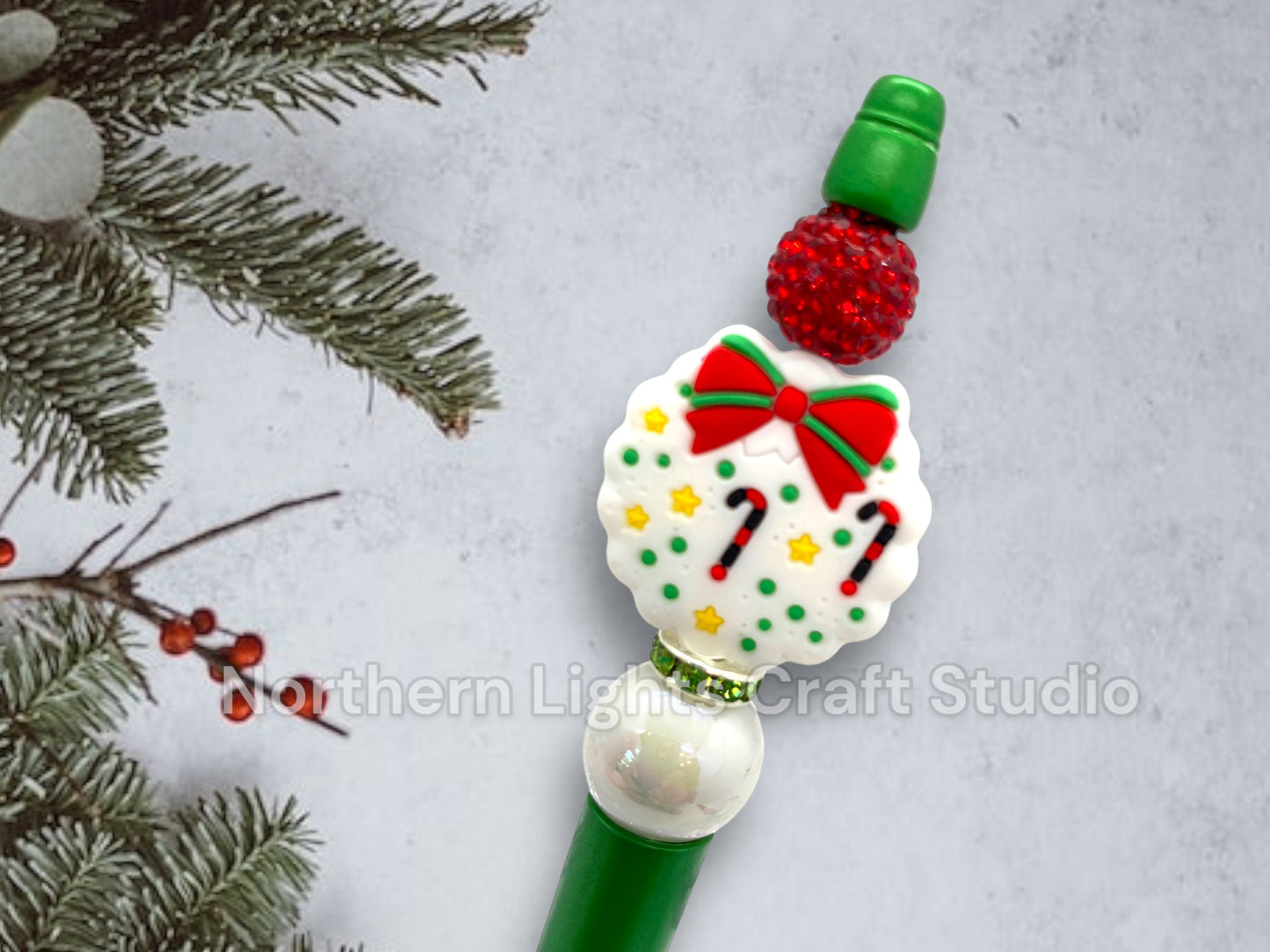 Christmas Beaded Pen, Cute Stocking Stuffers, Gift Exchange, Teacher Gift, Co-worker Gift Idea, Fun Gift Ideas, Thank You Gift, Grinch