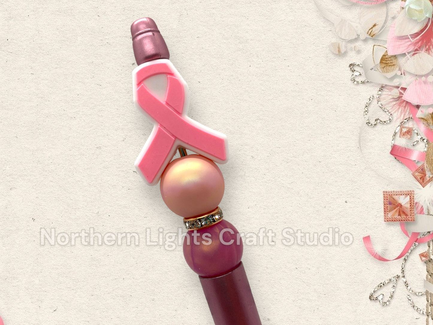 Breast Cancer Awareness Pen, Bling Pen, October Breast Cancer Awareness, Pink Ribbon Pen, Breast Cancer Pen, Rhinestone Breast Cancer Pen