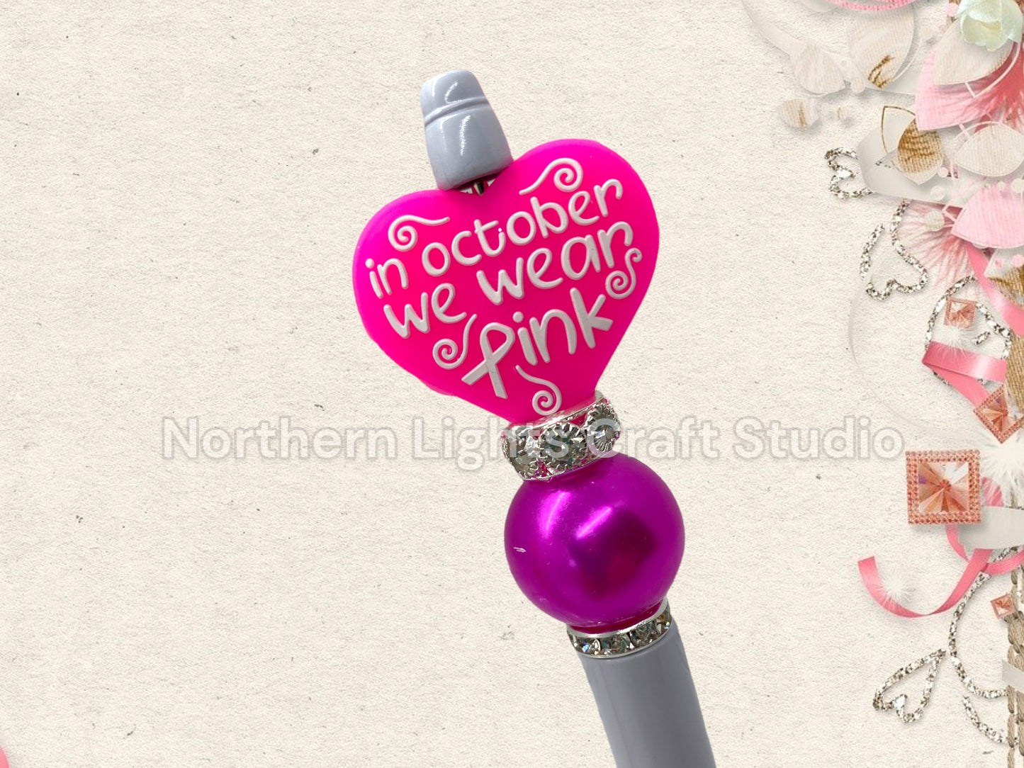 Breast Cancer Awareness Pen, Bling Pen, October Breast Cancer Awareness, Breast Cancer Survivor, Bling Breast Cancer Pen, Awareness Ribbon