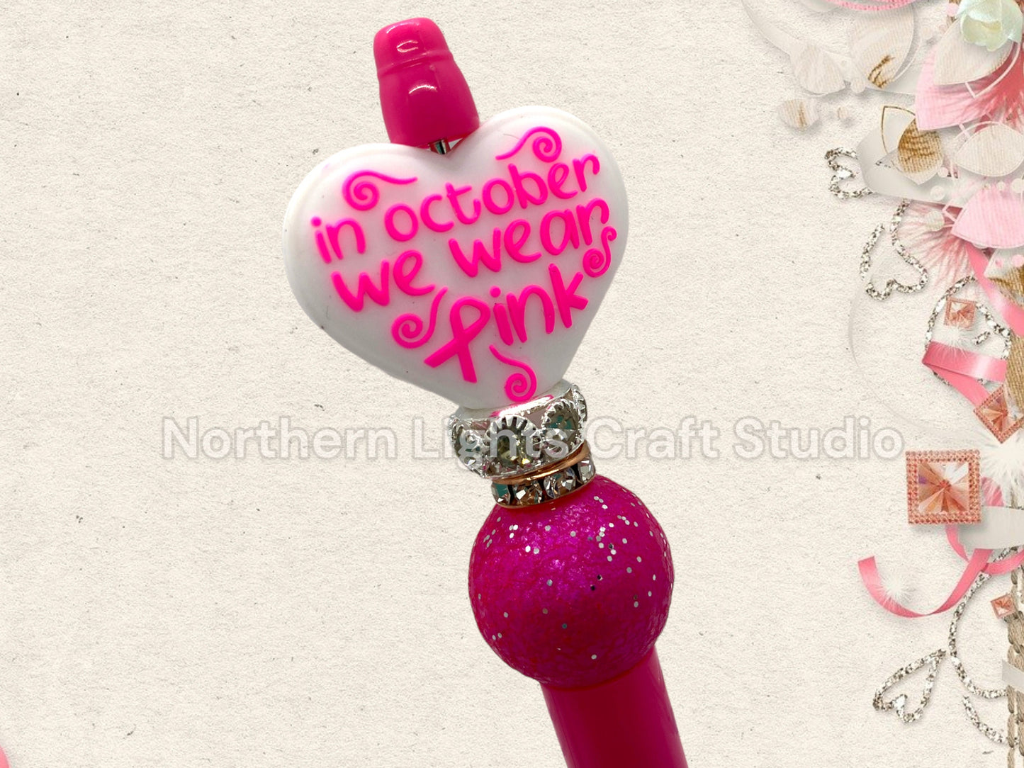 Breast Cancer Awareness Pen, Bling Pen, October Breast Cancer Awareness, Breast Cancer Survivor, Bling Breast Cancer Pen, Awareness Ribbon